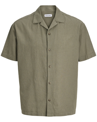 Jack & Jones - JJESummer Linen Blend Resort Hemd - Dusty Olive